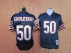 nfl chicago bears #50 singletary blue throwback