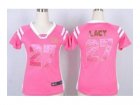 Nike women jerseys green bay packers #27 eddie lacy pink[fashion Rhinestone sequins]