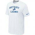 Detroit Lions Heart & Soul White T-Shirt