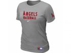 women Los Angeles of Anaheim Nike L.Grey Short Sleeve Practice T-Shirt