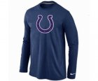 Nike Indianapolis Colts Logo Long Sleeve T-Shirt D.Blue