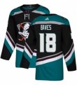 Mens Adidas Anaheim Ducks #18 Patrick Eaves Authentic Black Teal Third NHL Jersey