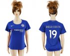 2017-18 Chelsea 19 DIEGO COSTA Home Women Soccer Jersey