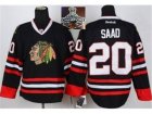 NHL Chicago Blackhawks #20 Saad Black 2015 Stanley Cup Champions jerseys
