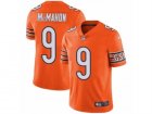 Mens Nike Chicago Bears #9 Jim McMahon Vapor Untouchable Limited Orange Rush NFL Jersey