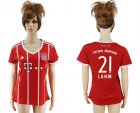 2017-18 Bayern Munich 21 LAHM Home Women Soccer Jersey