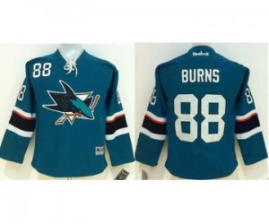 Youth NHL San Jose Sharks #88 Brent Burns green jerseys