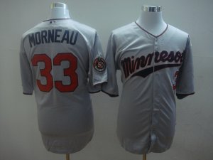 youth mlb minnesota twins #33 morneau grey(50th)