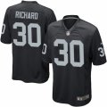 Mens Nike Oakland Raiders #30 Jalen Richard Game Black Team Color NFL Jersey