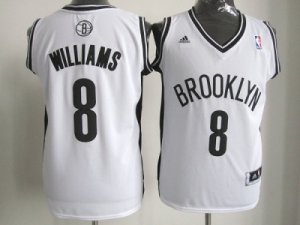 nba new jersey nets #8 williams full white