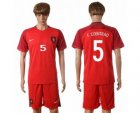 Portugal #5 F.Coentrao Home Soccer Country Jersey