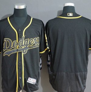 Dodgers Blank Black Gold Flexbase Jersey