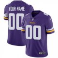 Mens Nike Minnesota Vikings Customized Purple Team Color Vapor Untouchable Limited Player NFL Jersey