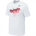 Nike MLB Washington Nationals 2014 Home Practice T-Shirt - White