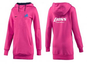 Women Detroit Lions Logo Pullover Hoodie-109