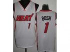 nba Miami Heat #1 Chris Bosh white Jerseys[Revolution 30]