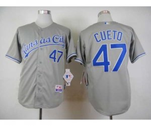 mlb jerseys kansas city royals #47 cueto grey