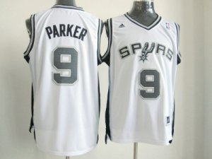 nba san antonio spurs #9 tony parker white[revolution 30 swingman]