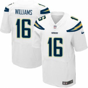 Mens Nike San Diego Chargers #16 Tyrell Williams Elite White NFL Jersey