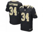 Nike New Orleans Saints #34 Marshon Lattimore Elite Black Team Color NFL Jersey