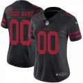 Womens Nike San Francisco 49ers Customized Black Vapor Untouchable Limited Player NFL Jersey