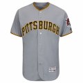 Men's Pittsburgh Pirates Majestic Road Blank Gray Flex Base Authentic Collection Team Jersey