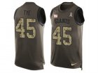 Mens Nike New York Giants #45 Will Tye Limited Green Salute to Service Tank Top NFL Jersey