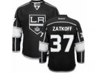 Mens Reebok Los Angeles Kings #37 Jeff Zatkoff Authentic Black Home NHL Jersey