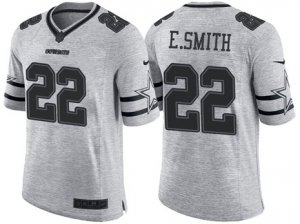 Nike Dallas Cowboys #22 Emmitt Smith 2016 Gridiron Gray II Mens NFL Limited Jersey