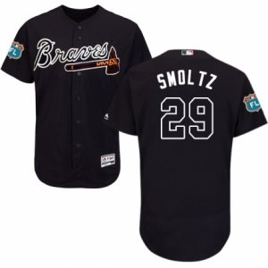 Men\'s Majestic Atlanta Braves #29 John Smoltz Blue Flexbase Authentic Collection MLB Jersey