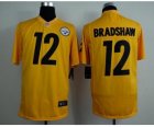 Nike jerseys pittsburgh steelers #12 terry bradshaw yellow[game]