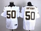 Nike New Orleans Saints #50 Stephone Anthony white jerseys(Elite)