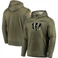 Nike Bengals Olive Salute To Service Mens Pullove Hoodie