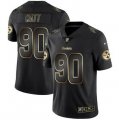 Nike Steelers #90 T.J. Watt Black Gold Vapor Untouchable Limited