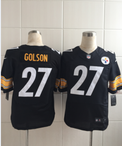 Nike pittsburgh steelers #27 Golson black jerseys(Elite Golson)