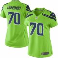 Women's Nike Seattle Seahawks #70 Rees Odhiambo Limited Green Rush NFL Jersey