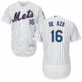 Men's Majestic New York Mets #16 Alejandro De Aza White Flexbase Authentic Collection MLB Jersey