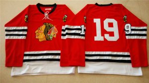 NHL Mitchell And Ness 1960-61 Chicago Blackhawks #19 Noname red Throwback jerseys