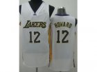 nba Los Angeles Lakers #12 Dwight Howard white Jerseys[Revolution 30]