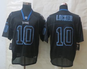 Nike Tennessee Titans #10 Locker Black Jerseys(Lights Out Elite)