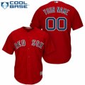 Womens Majestic Boston Red Sox Customized Replica Red Alternate Home Cool Base MLB Jersey