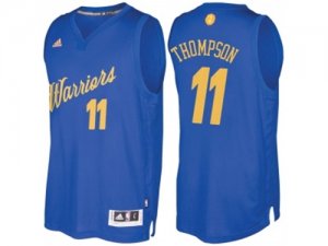 Mens Golden State Warriors #11 Klay Thompson Royal 2016 Christmas Day NBA Swingman Jersey