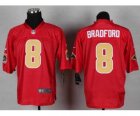 Nike st. louis rams #8 bradford red jerseys[Elite]