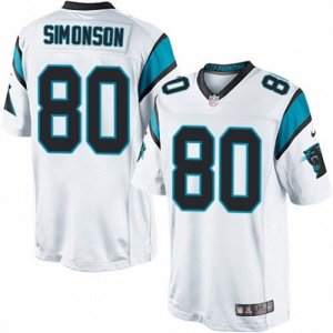 Mens Nike Carolina Panthers #80 Scott Simonson Limited White NFL Jersey