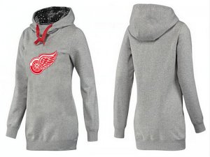 NHL Women Detroit Red Wings Logo Pullover Hoodie 8