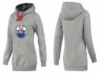 NHL Women Edmonton Oilers Logo Pullover Hoodie 8