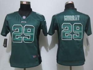 Women New Nike Philadelphia Eagles #29 Murray Green Strobe Jerseys