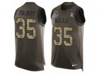 Nike Buffalo Bills #35 Mike Tolbert Limited Green Salute to Service Tank Top NFL Jersey