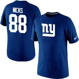 Nike New York Giants #88 NCKS Name & Number T-Shirt blue