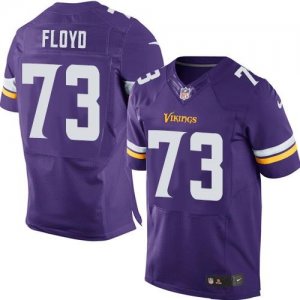 Nike Minnesota Vikings #73 Sharrif Floyd Purple Team Color Men\'s Stitched NFL Elite Jersey